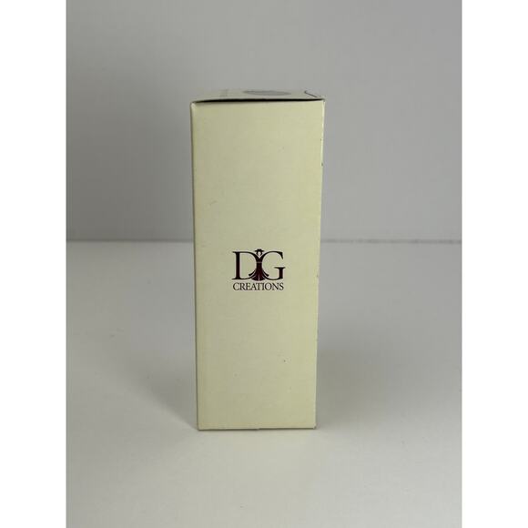 Pretty Woman Porcelain Doll Ornament Rust Orange Lace Dress Brunette 2004 DG - Picture 4 of 6